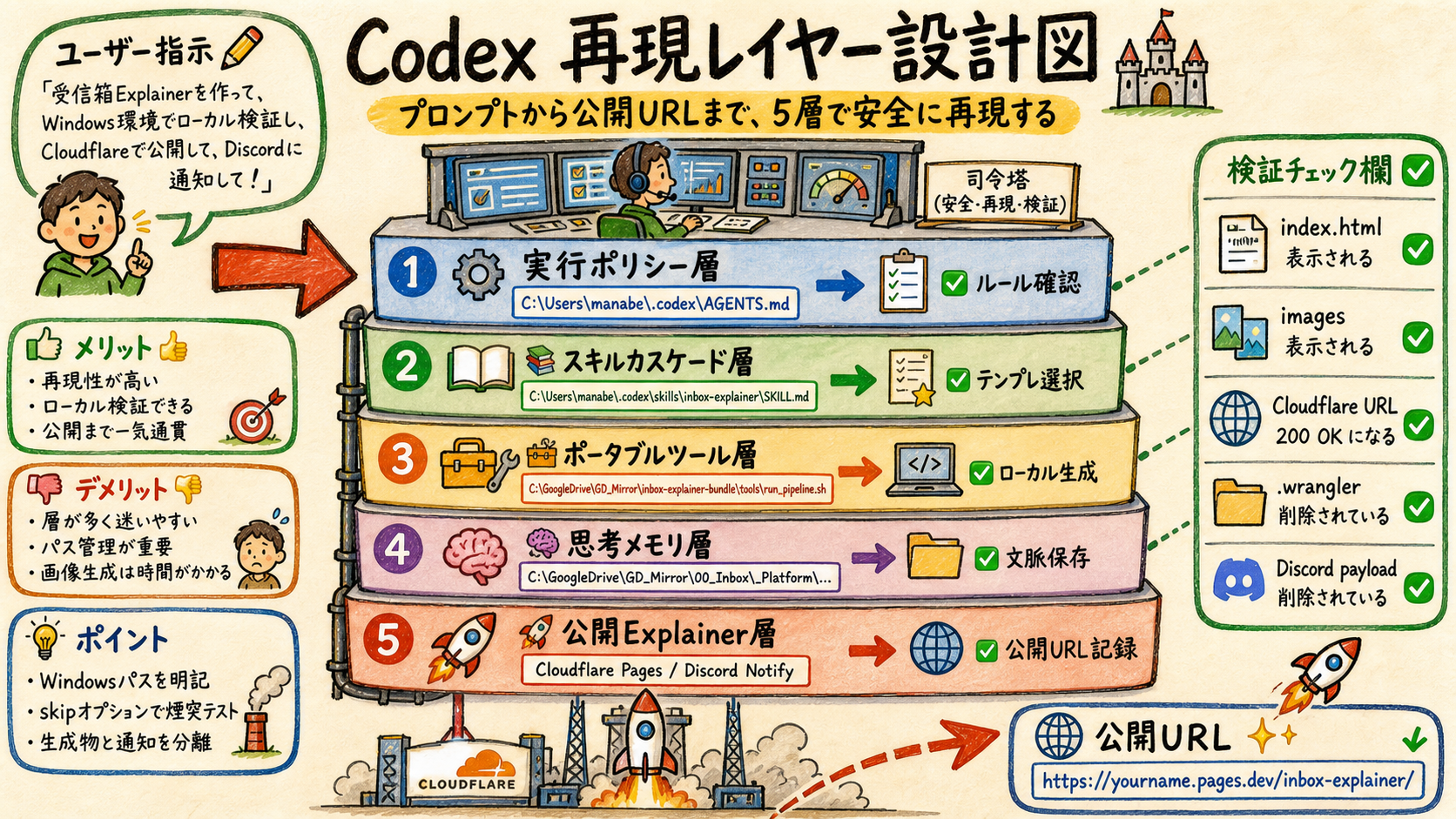 Codex reproduction five layer stack
